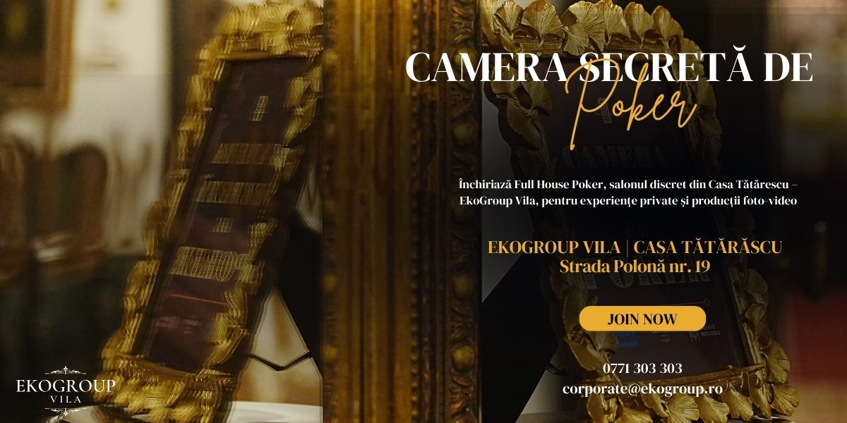 Full House Poker: O cameră de poker secretă cu un poker chip set autentic în inima Bucureștiului interbelic